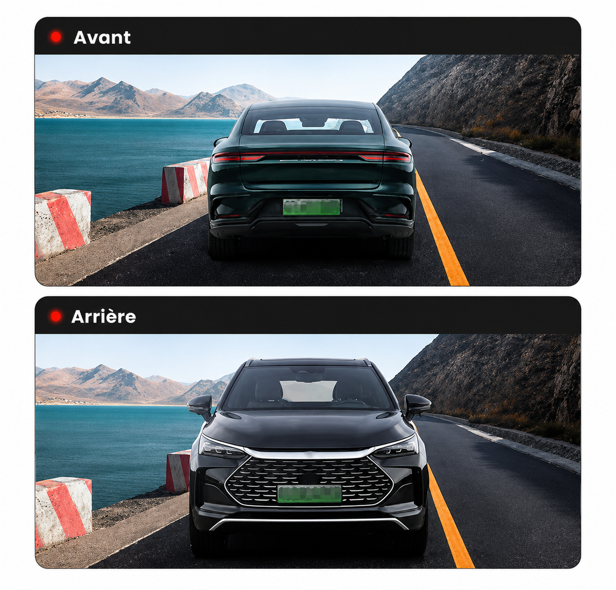 Dashcam 4K VIARO Auto – Double Caméra Avant/Arrière, Wi-Fi, Vision Nocturne & Capteur G