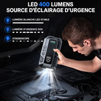 Booster Batterie Voiture 12V 4000A avec Compresseur 150 PSI – 25000mAh LED