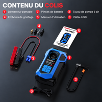 Booster Batterie Voiture 12V 3000A 12000mAh avec Compresseur – LED USB