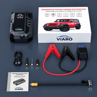Booster Batterie Voiture 12V 4000A avec Compresseur 150 PSI – 25000mAh LED