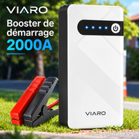 Booster Batterie Voiture 12V 2000A – Démarreur Portable VIARO 44,4Wh