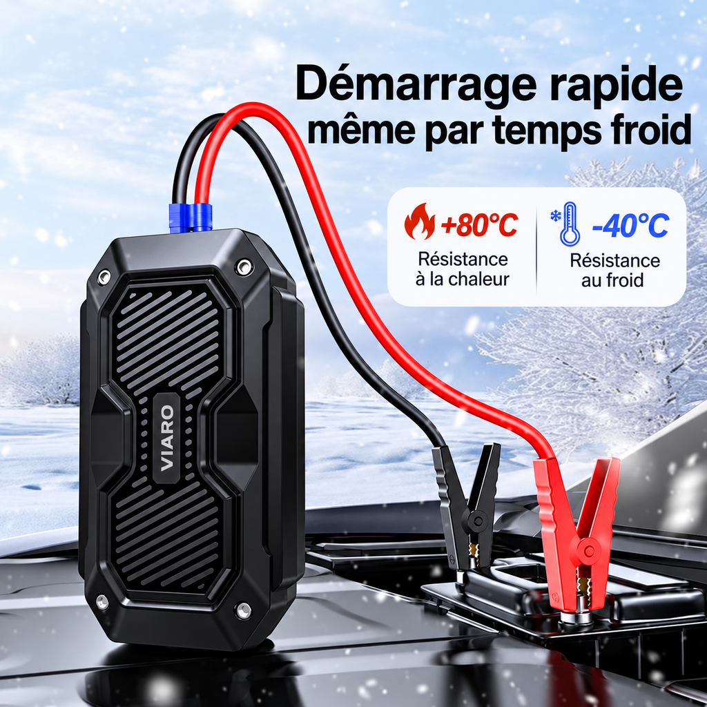 Booster Batterie Voiture 2000A 12V VIARO – Démarreur Portable