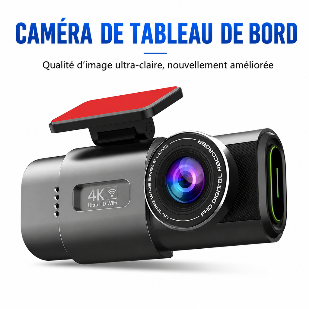 Dashcam 4K VIARO Auto – Double Caméra Avant/Arrière, Wi-Fi, Vision Nocturne & Capteur G