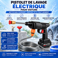 Nettoyeur Haute Pression Sans Fil VIARO Auto 50 Bars – Portable avec Batterie 24V