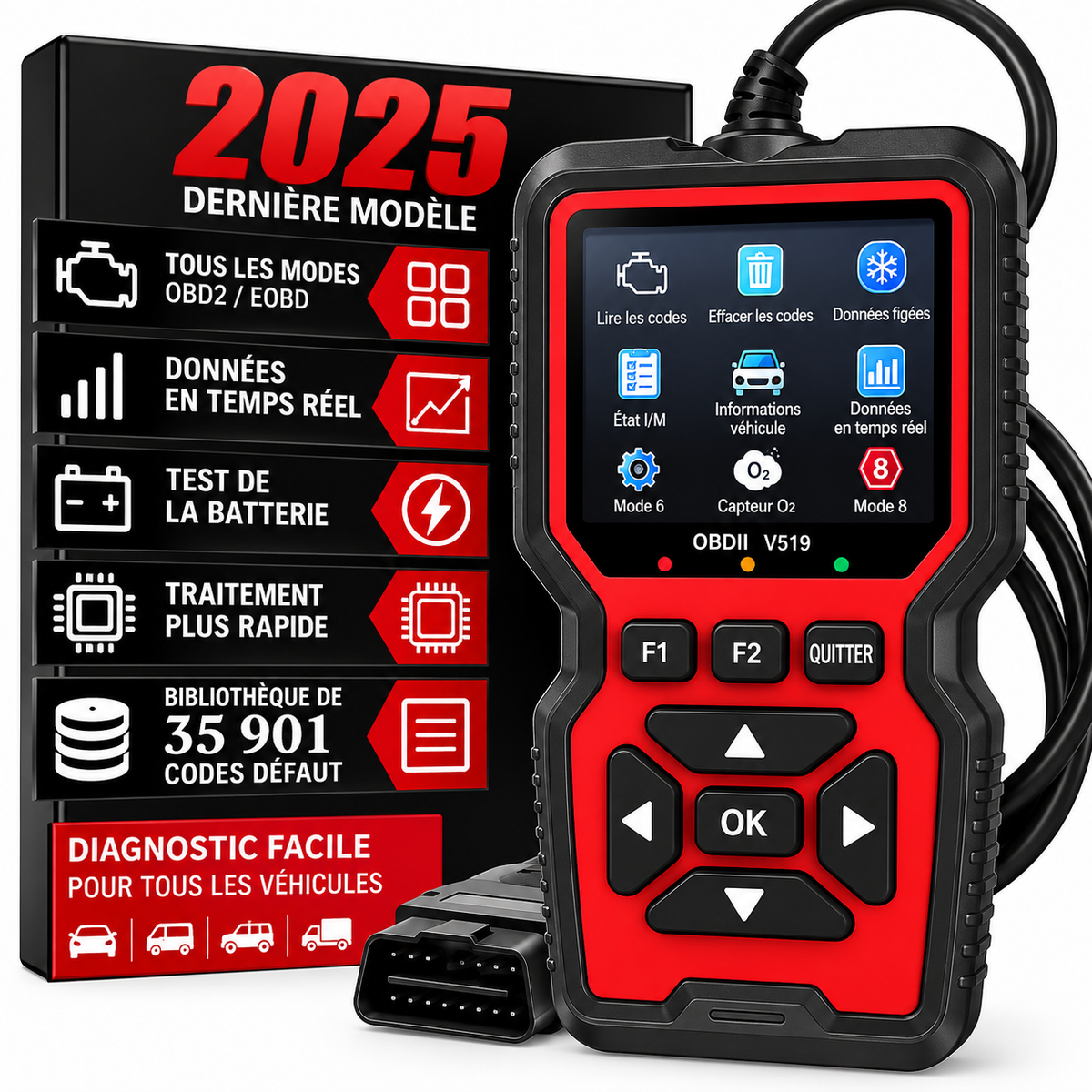 Scanner OBD2 Auto – Diagnostic Moteur & Codes Défaut | Viaro Auto