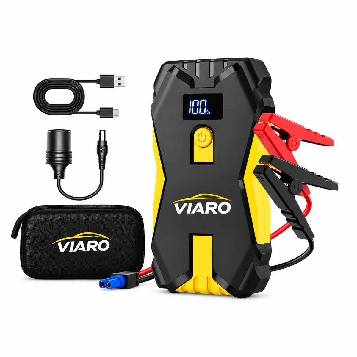Booster Batterie Voiture 12V 4000A 20000mAh – Démarreur Portable USB LED