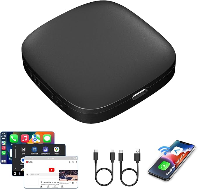 Boîtier CarPlay AI Box Android 13 – CarPlay & Android Auto sans fil