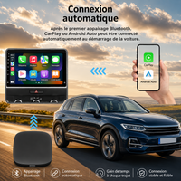 Boîtier CarPlay AI Box Android 13 – CarPlay & Android Auto sans fil