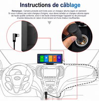 Écran CarPlay Sans Fil 10,26" pour Voiture – Tactile, Bluetooth, GPS & Android Auto