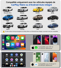 Boîtier CarPlay AI Box Android 13 – CarPlay & Android Auto sans fil