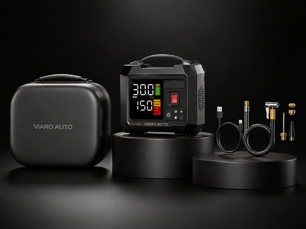Gonfleur de Pneus Sans Fil 150 PSI, 45 L/min et Batterie 16 000 mAh