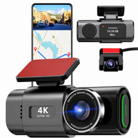 Dashcam 4K VIARO Auto – Double Caméra Avant/Arrière, Wi-Fi, Vision Nocturne & Capteur G
