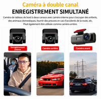 Dashcam 4K VIARO Auto – Double Caméra Avant/Arrière, Wi-Fi, Vision Nocturne & Capteur G
