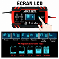 Chargeur Batterie Intelligent 12V 24V 8A AGM GEL Plomb Auto Moto – VIARO Auto