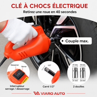 Kit Cric Hydraulique Électrique 3-en-1 5T 12 V – Gonfleur et Clé à Chocs Inclus