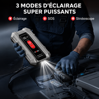 Booster Batterie VIARO PRIME 3200A – Démarreur Portable 12V Voiture, SUV, Moto