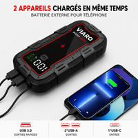 Booster Batterie 2800A Voiture, Moto & Scooter 12V | VIARO BOOST