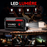 Booster Batterie Voiture VIARO Pro 3000A 25000mAh – Démarreur Portable 12V