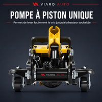 Cric Hydraulique 3 Tonnes Profil Bas | VIARO Auto