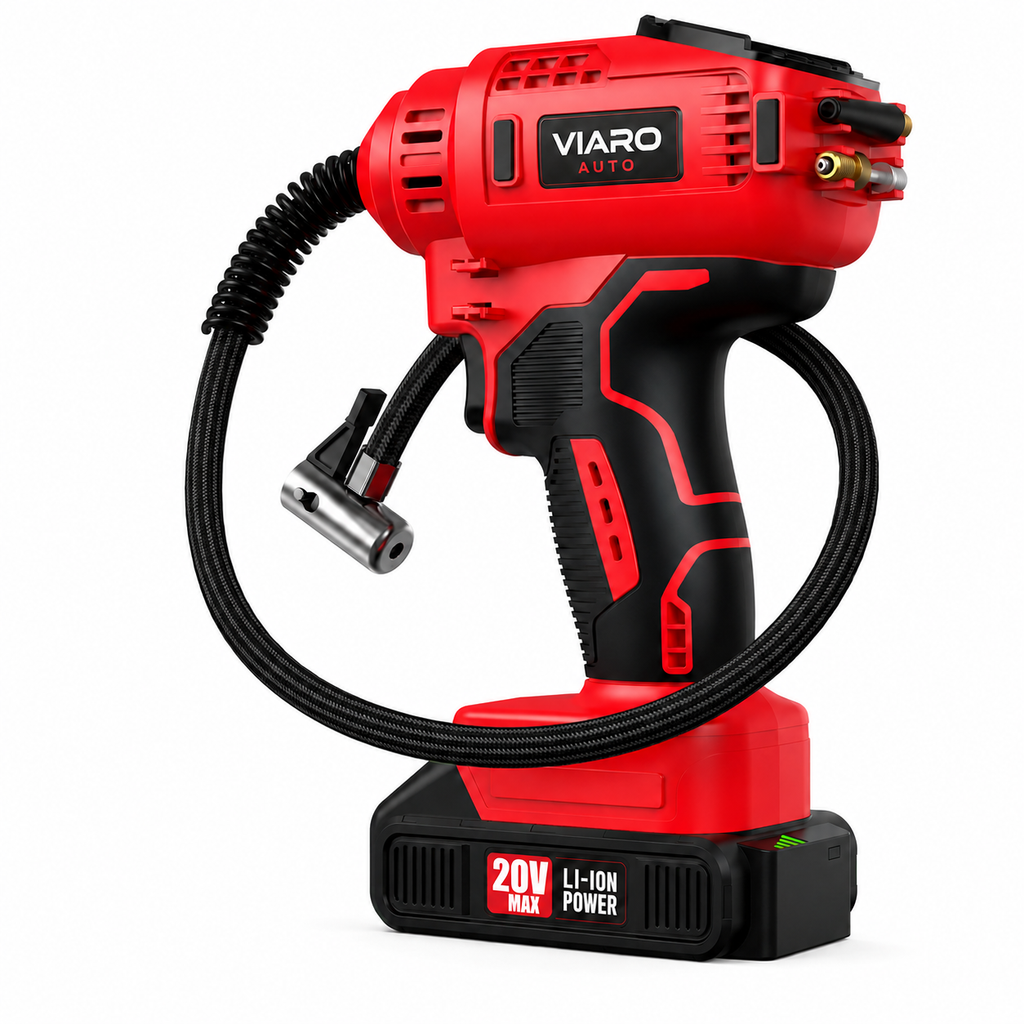 Gonfleur de Pneus Sans Fil 150 PSI avec Écran Digital | VIARO